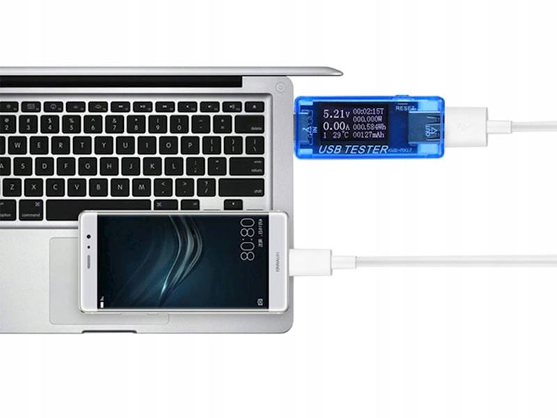 WOLTOMIERZ USB AMPEROMIERZ TESTER NAPIĘCIA
