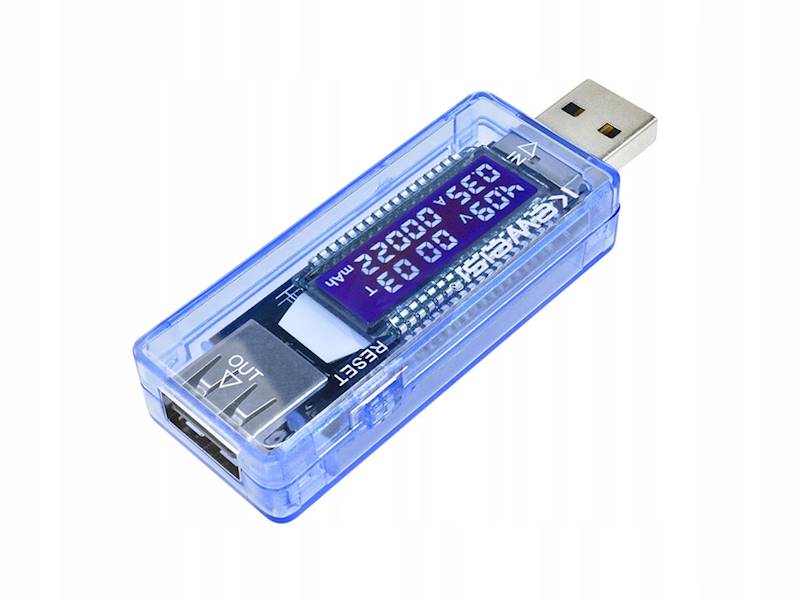 WOLTOMIERZ USB AMPEROMIERZ TESTER NAPIĘCIA