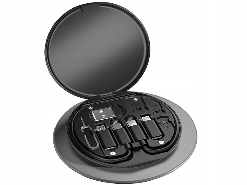ZESTAW ADAPTERÓW PRZEJŚCIÓWEK USB KABEL TYPE C 4W1 MICRO LIGHTING 60W