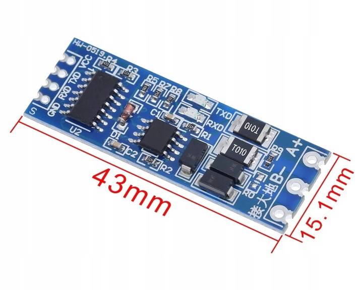 Moduł konwerter UART TTL do RS485 CIA00485T