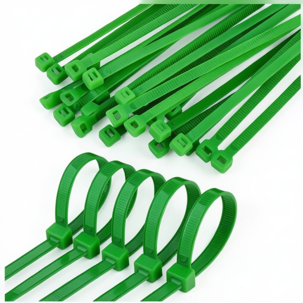 OPASKI ZACISKOWE KABLOWE 3mm x 100 TRYTKI TRYTYTKI 1000 SZTUK ZIELONE