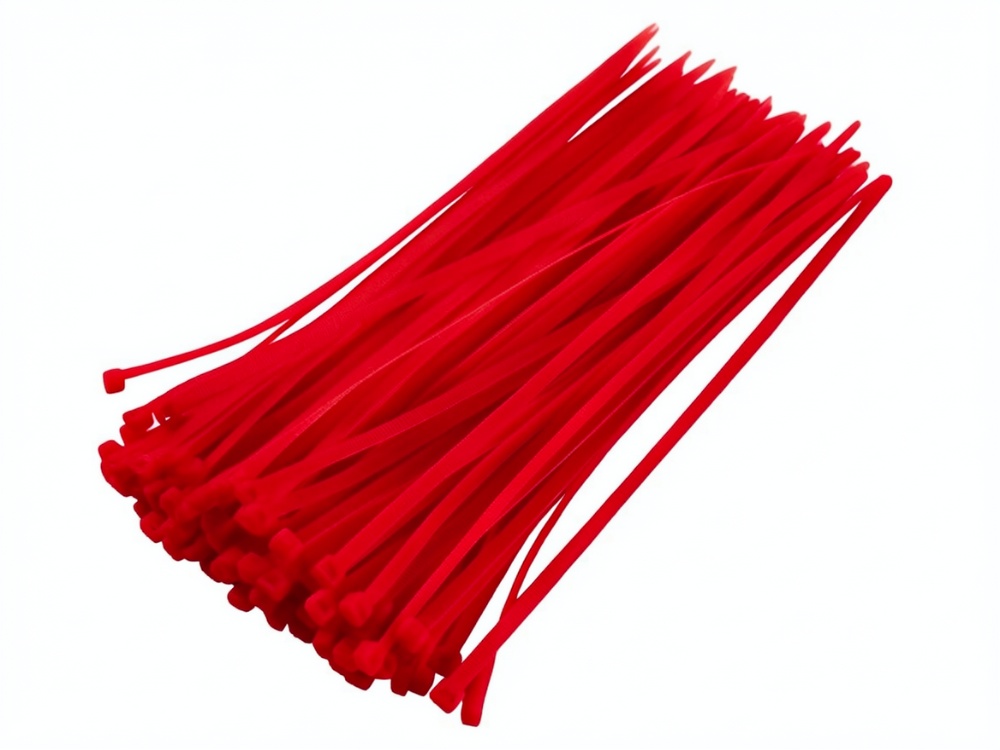 OPASKI ZACISKOWE KABLOWE 3mm x 100 TRYTKI TRYTYTKI 1000 SZTUK CZERWONE