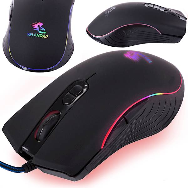 MYSZ MYSZKA OPTYCZNA PRZEWODOWA KOMPUTEROWA DO LAPTOPA PC RGB GAMINGOWA