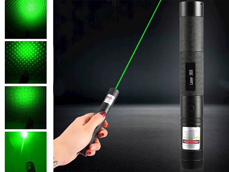 WSKAŹNIK LASEROWY LASER ZIELONY PUNKTOWY MOCNY AKUMULATOR ŁADOWARKA 4w1