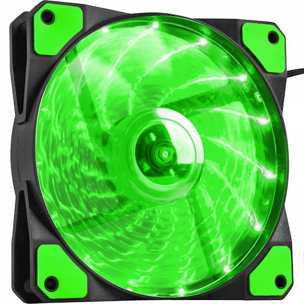 WENTYLATOR 120x120x25mm 120x25mm 12025 12V ZIELONY 3 PIN