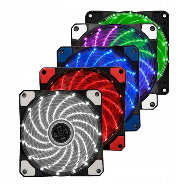 WENTYLATOR 120x120x25mm 120x25mm 12025 12V BIAŁY 3 PIN