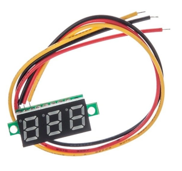 WOLTOMIERZ LED 0-100V 0.28" CZERWONY