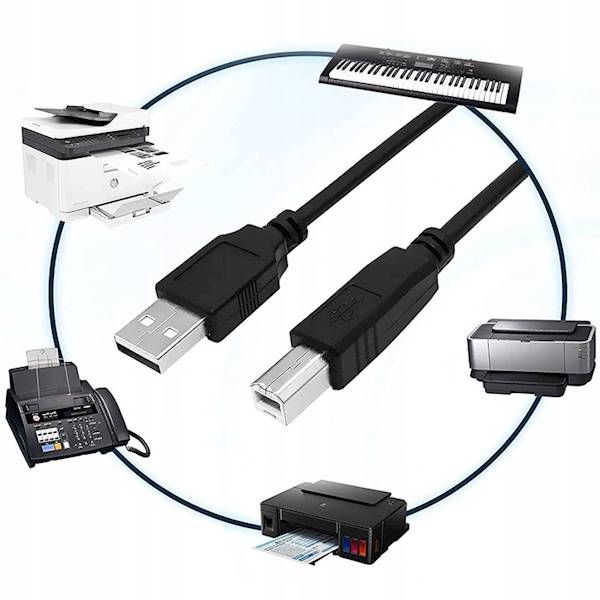 PRZEWÓD KABEL DO DRUKARKI SKANERA USB A - USB B 1,5m