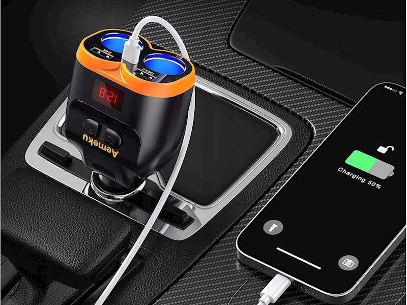 ROZDZIELACZ GNIAZDA ZAPALNICZKI 12-24V 2xUSB-A 1xUSB-C QC 3.0 80W ŁADOWARKA