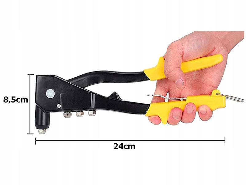 NITOWNICA RĘCZNA DO NITÓW NITY MOCNA 4 KOŃCÓWKI