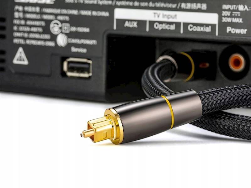 KABEL PRZEWÓD OPTYCZNY 3M OPLATANY TOSLINK DIGITAL HQ POZŁACANE KOŃCÓWKI