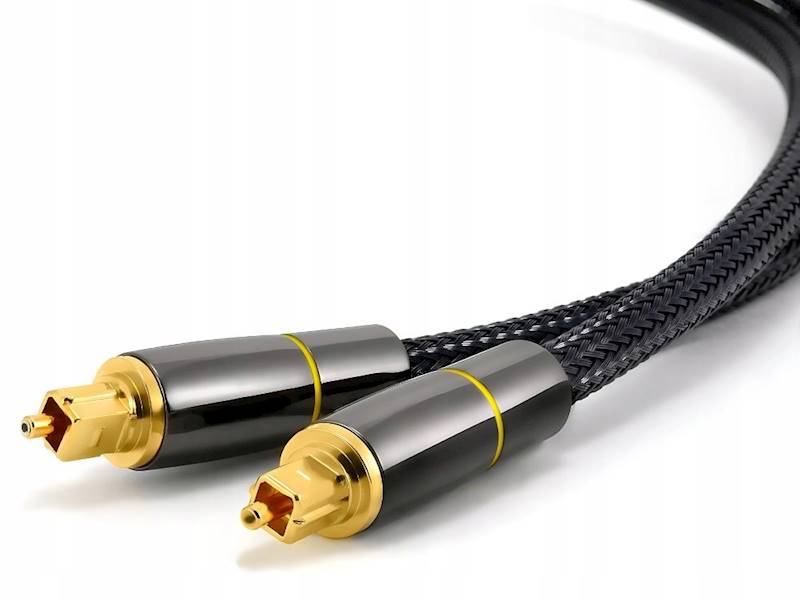 KABEL PRZEWÓD OPTYCZNY 3M OPLATANY TOSLINK DIGITAL HQ POZŁACANE KOŃCÓWKI