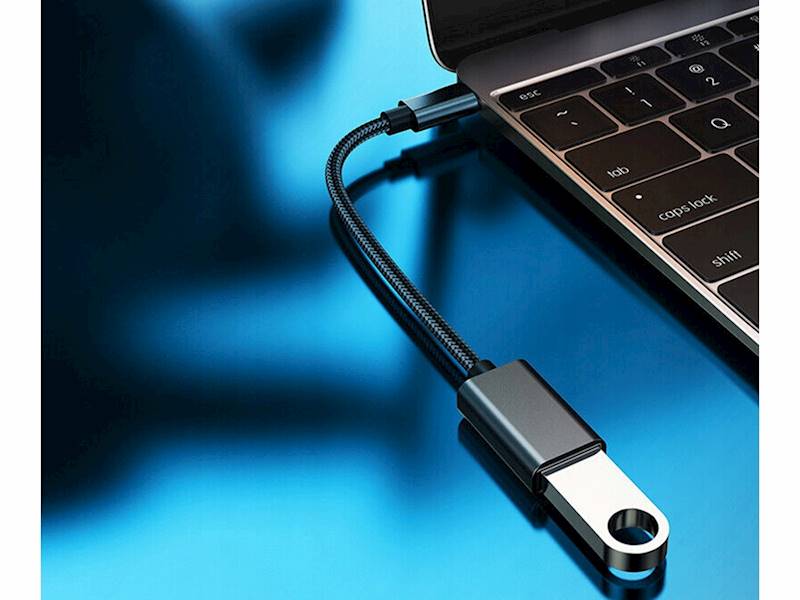 ADAPTER PRZEJŚCIÓWKA USB-C DO USB-A 3.0  OTG SOLIDNY DO TELEFONU SOLIDNA OPLOT