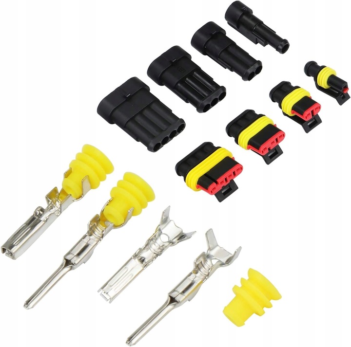 ZESTAW KOSTKA WTYK ZŁĄCZE HERMETYCZNE ZESTAW SUPERSEAL PIN 352 SZTUK