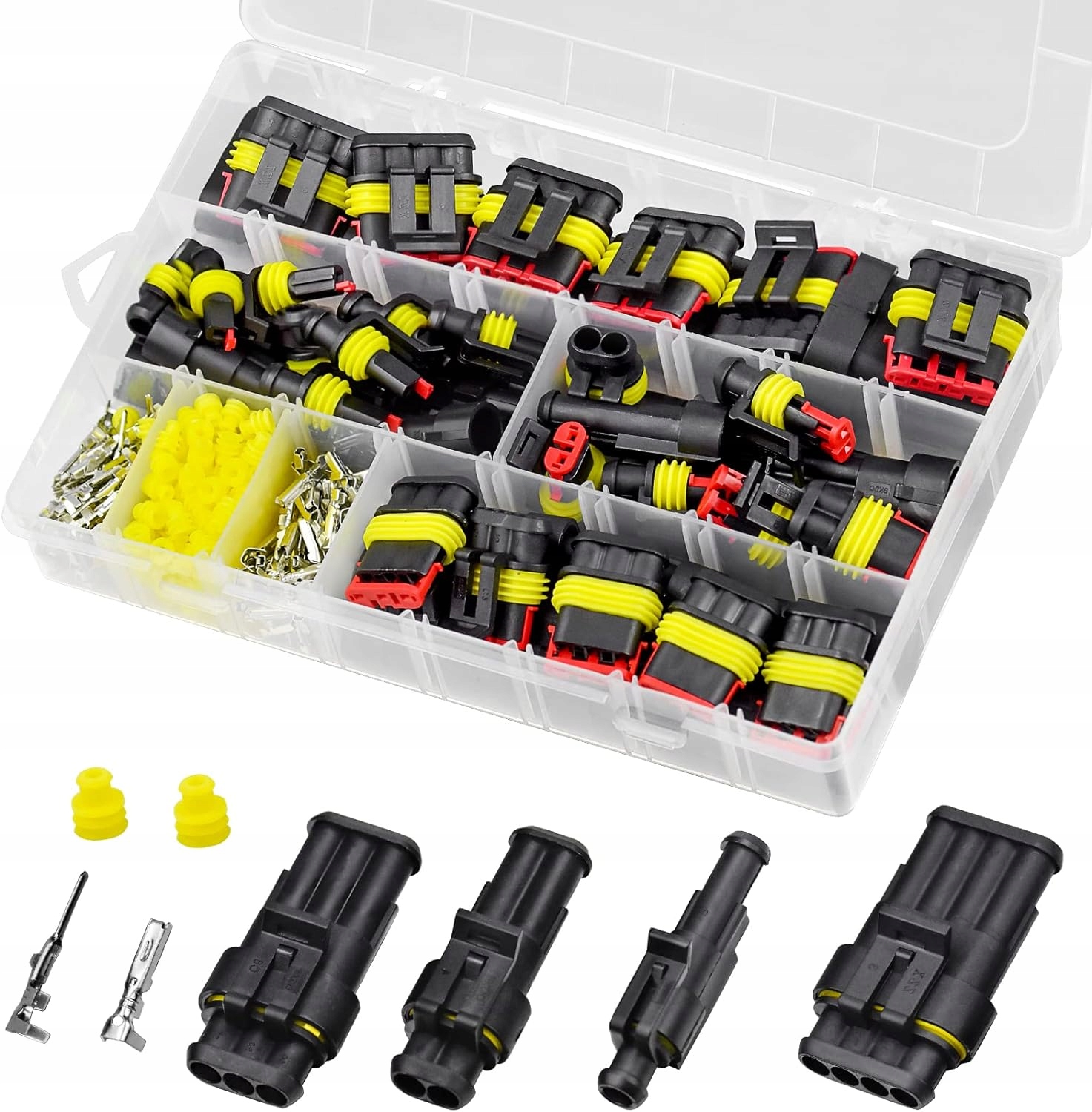 ZESTAW KOSTKA WTYK ZŁĄCZE HERMETYCZNE ZESTAW SUPERSEAL PIN 352 SZTUK