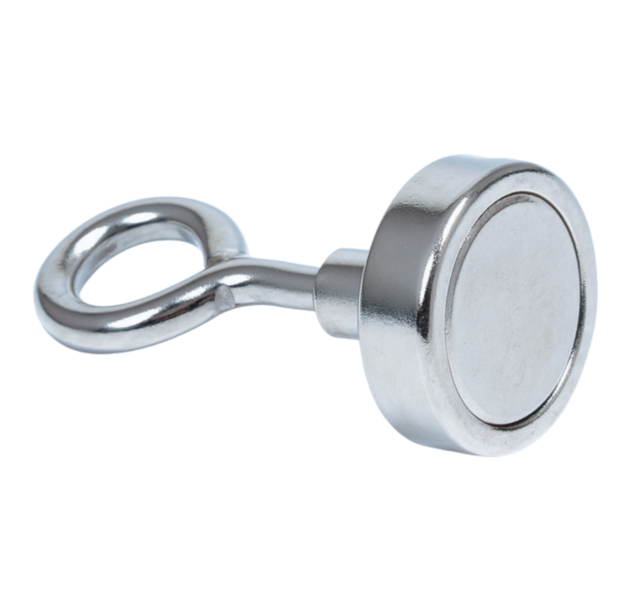 NEODYMOWY MAGNES Z HACZYKIEM PEŁNYM - 20x5MM