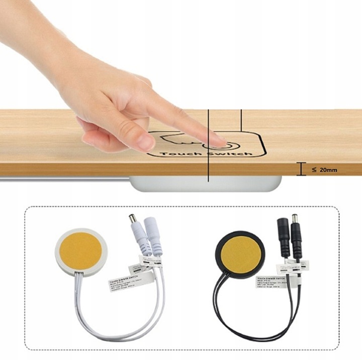 WŁĄCZNIK DOTYKOWY PODBLATOWY PRZEZ BLAT UKRYTY WYŁĄCZNIK PRZEŁĄCZNIK