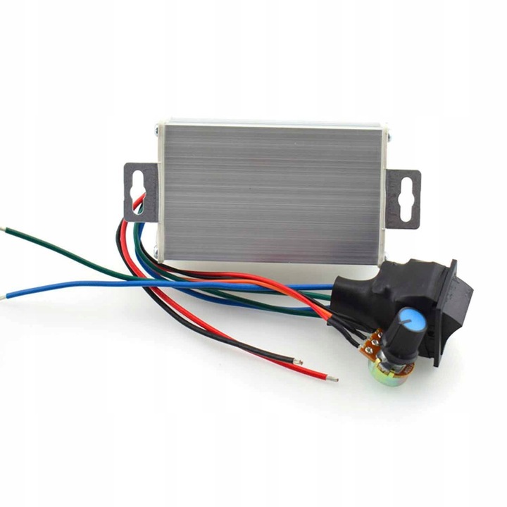 REGULATOR OBROTÓW SILNIKA DC 20A 9-60V Z KIERUNKIEM REWERSEM W OBUDOWIE