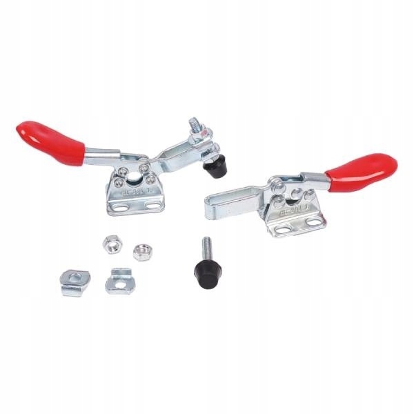 KOMPLET ŚCISK SZYBKOMOCUJĄCY GH-201L - 90KG - U-BAR - 2 SZTUKI