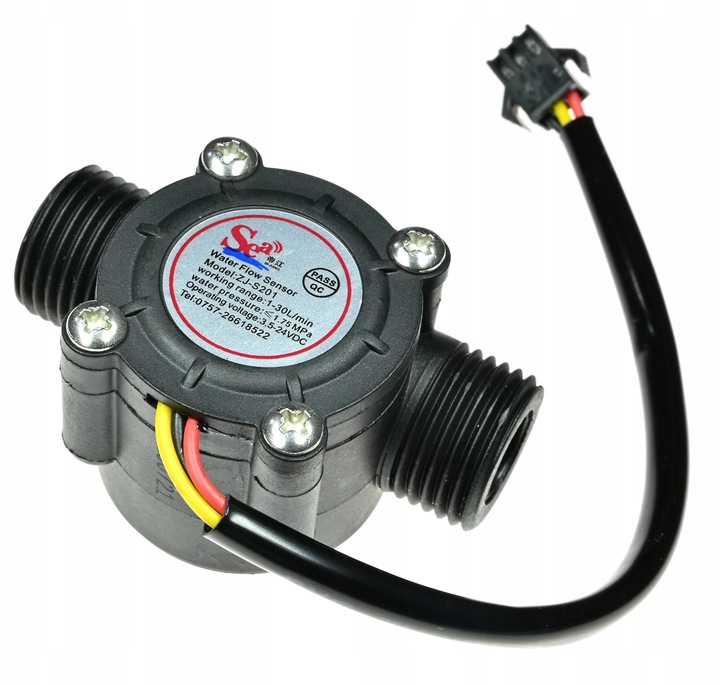 CZUJNIK PRZEPŁYWU CIECZY YF-S201 1/2 30L/M