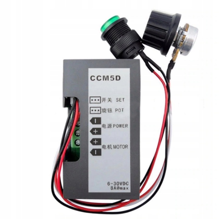 REGULATOR SILNIKA PWM STEROWNIK 6-30V DC 8A