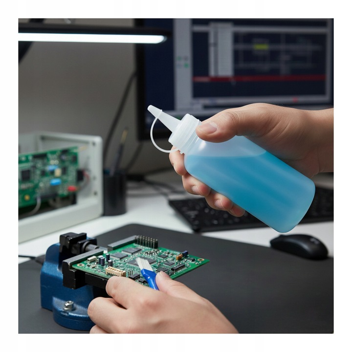 ANTYSTATYCZNA BUTELKA ESD 100 ML Z KAPTURKIEM I PRECYZYJNYM DOZOWNIKIEM