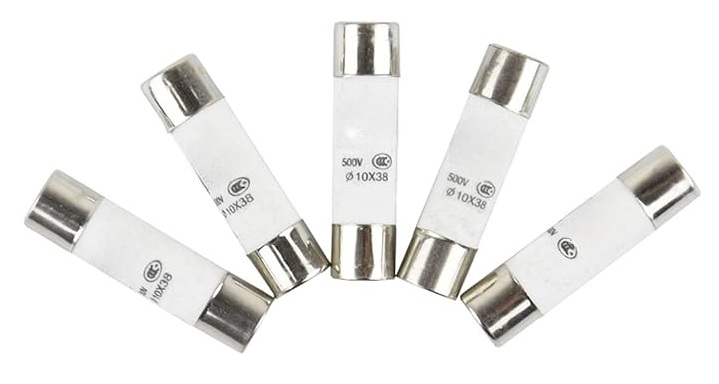 5szt. BEZPIECZNIK TOPIKOWY CERAMICZNY SZYBKI 8A 10x38mm