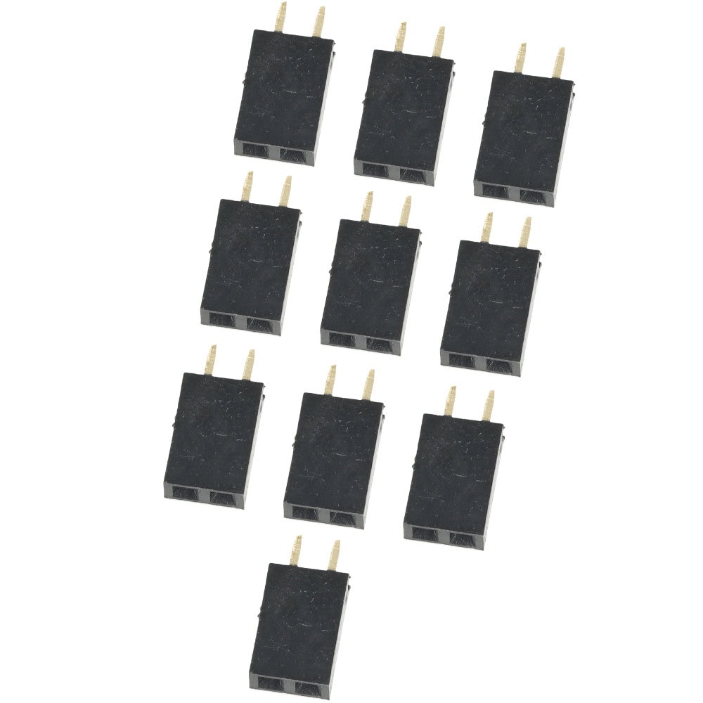 10szt. GNIAZDO SZPILKOWE LISTWA GOLDPIN ŻEŃSKA 1x2 2,54MM