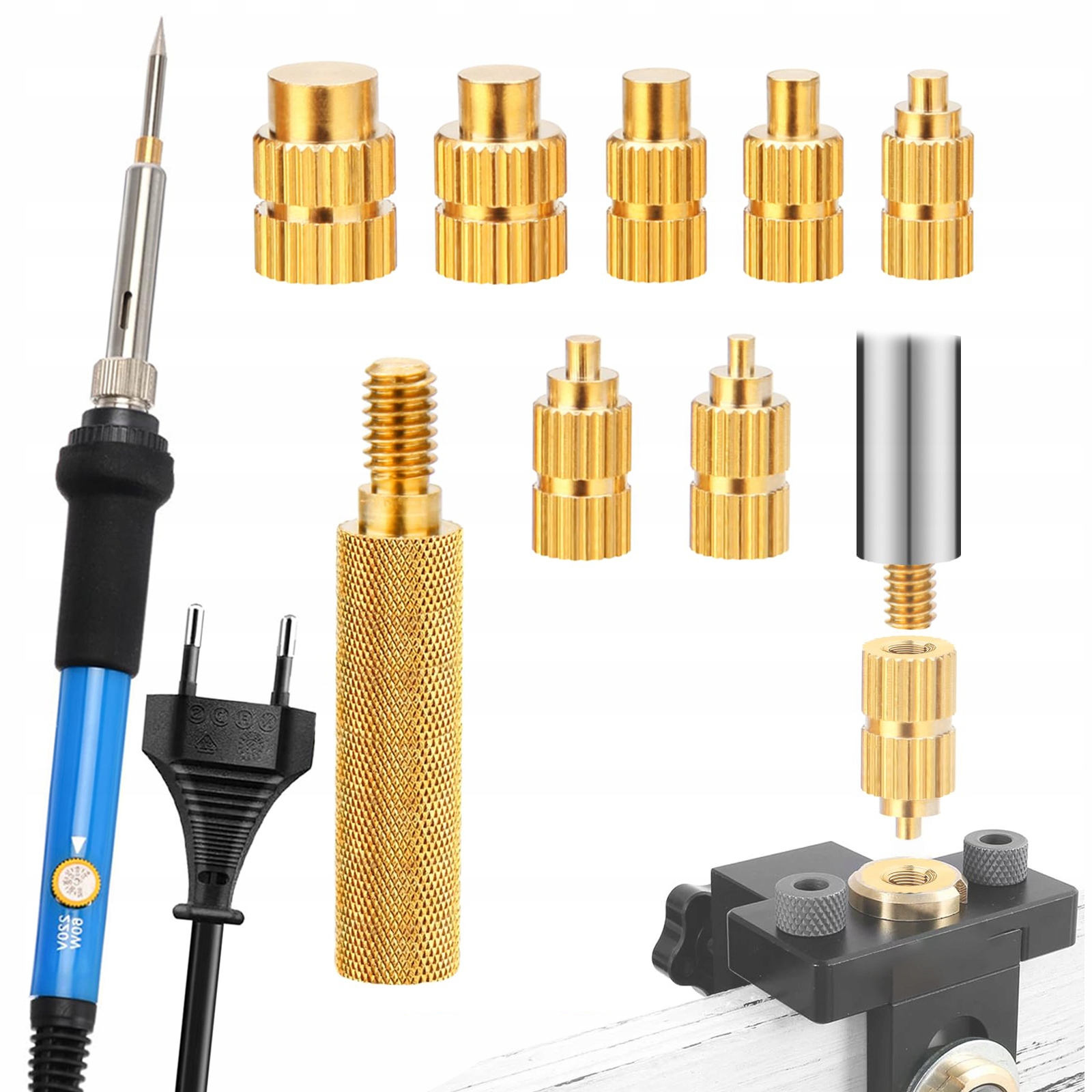 Zestaw do wtapiania wkładek gwintowanych w wydrukach 3D