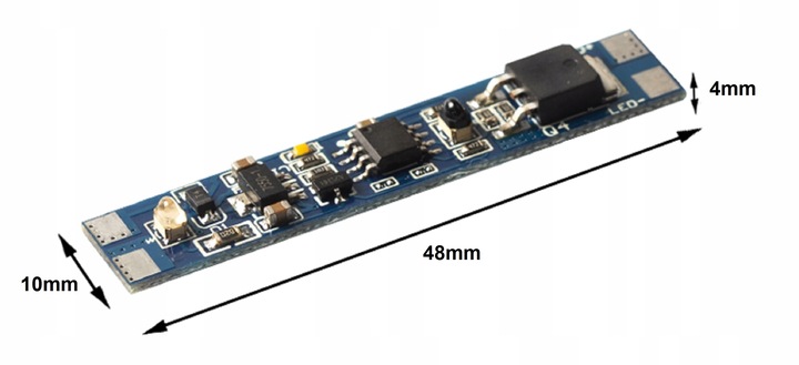 PRZEŁĄCZNIK WŁĄCZNIK BEZDOTYKOWY ZBLIŻENIOWY PROFIL ŚCIEMNIANY
