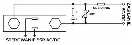 GASIK WARYSTOR ZABEZPIECZENIE RC UKŁAD GASIKOWY DO PRZEKAŹNIK SSR TYRYSTOR