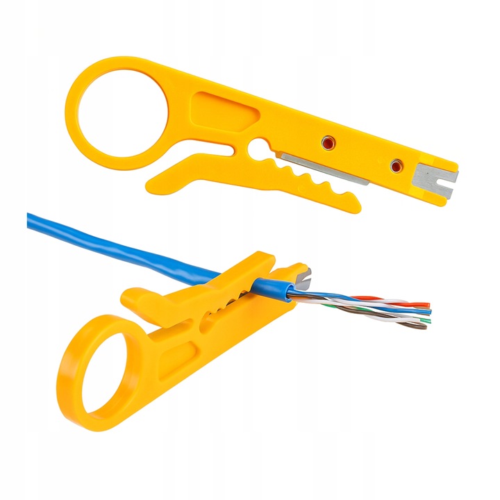 Ściągacz Izolacji Mini Przenośny Obcinacz Kabli Nożyk do Przewodów STRIPPER UTP