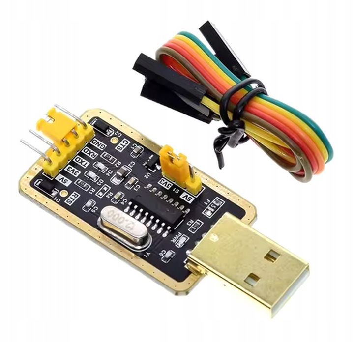 KONWERTER USB – UART TTL RS232 CH340 5V 3,3V EMULOWANY PORT SZEREGOWY COM DO USB