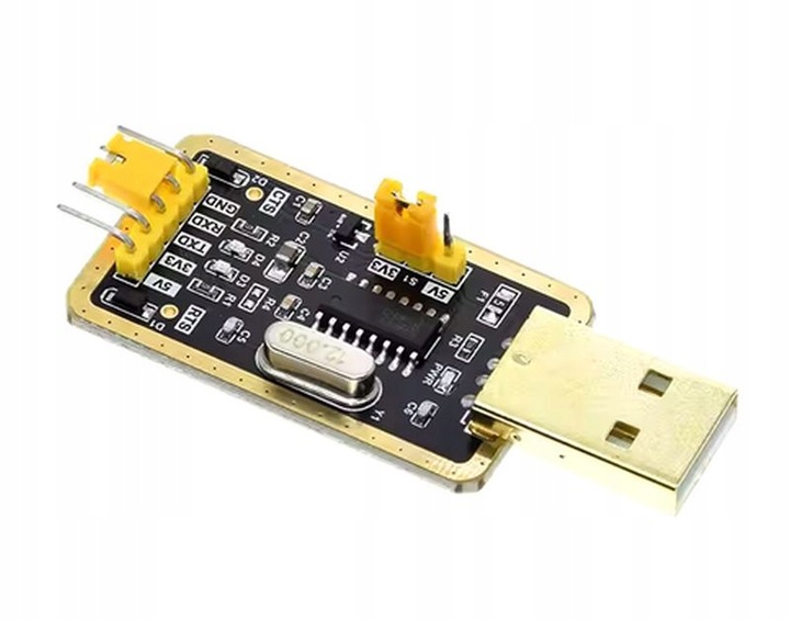 KONWERTER USB – UART TTL RS232 CH340 5V 3,3V EMULOWANY PORT SZEREGOWY COM DO USB
