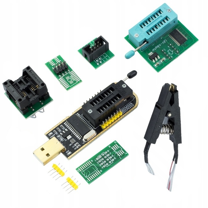 MINI PROGRAMATOR EEPROM i Flash BIOS na CH341A I2C SPI ADAPTER KLIPS