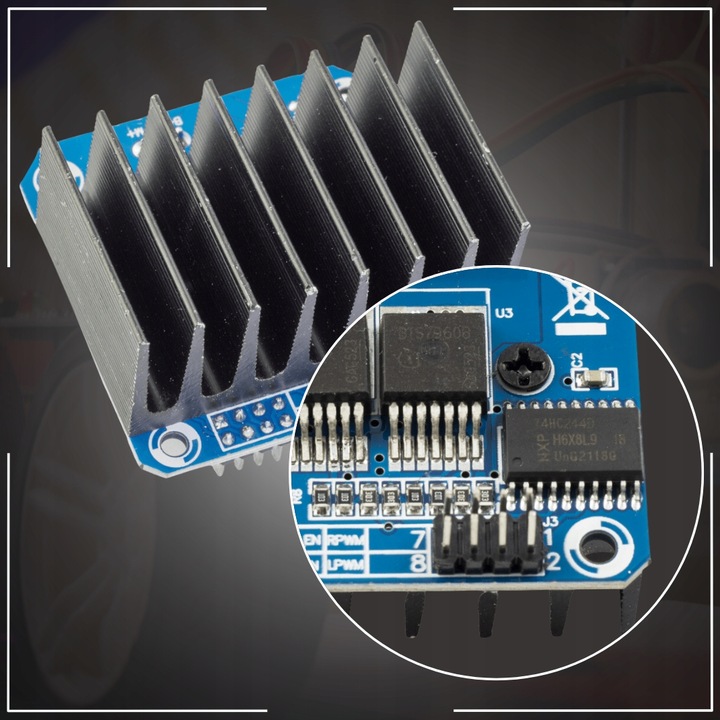 Mostek H do sterowania silnikami DC BTS7960B 43A