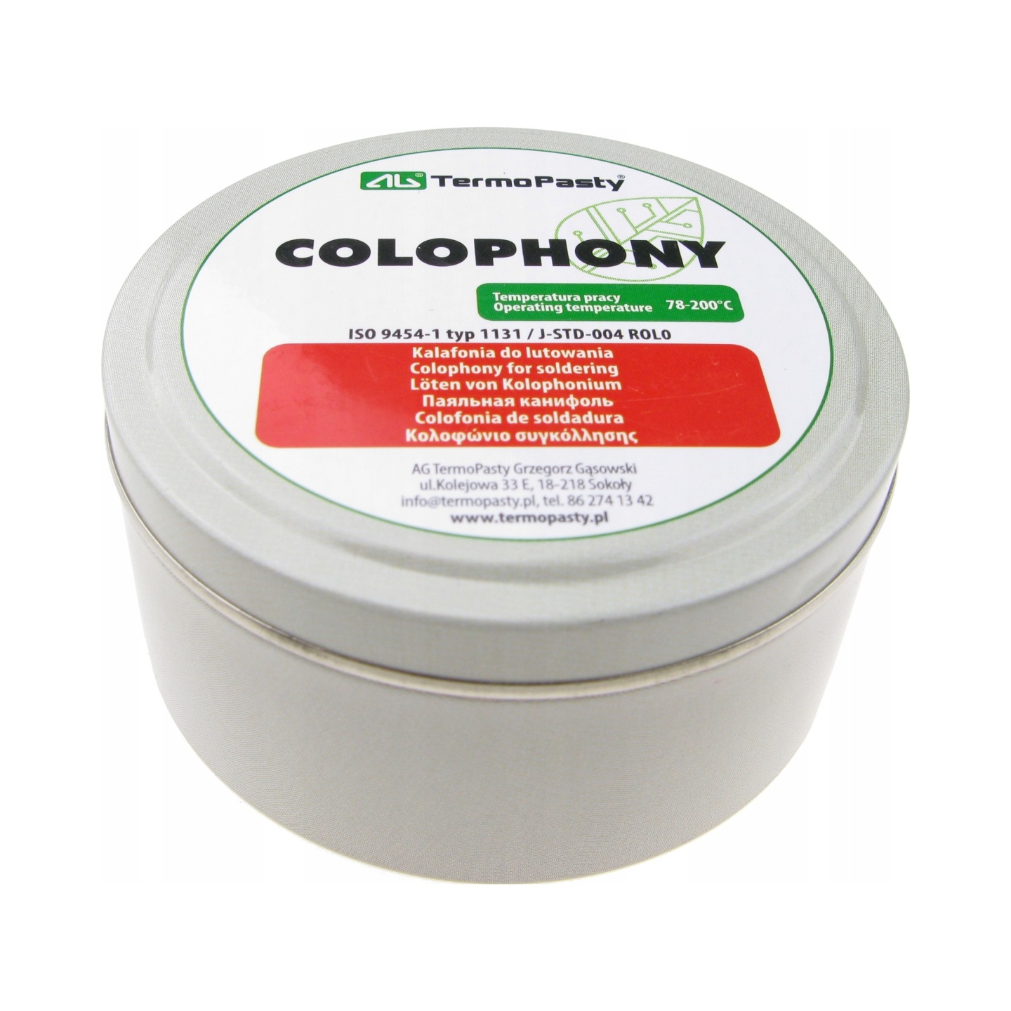 KALAFONIA AKTYWNA DO LUTOWANIA AG TERMOPASTY 100 G