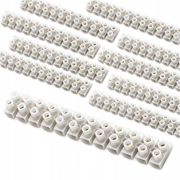 5 Sztuk KOSTKA ELEKTRYCZNA ZŁĄCZE ZACISKOWA ELEKTRYCZNA 12-TOROWA PÓL 4mm2 3A