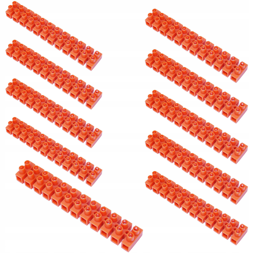 5 Sztuk KOSTKA ELEKTRYCZNA ZŁĄCZE ZACISKOWA ELEKTRYCZNA 12-TOROWA PÓL 2,5mm2 3A