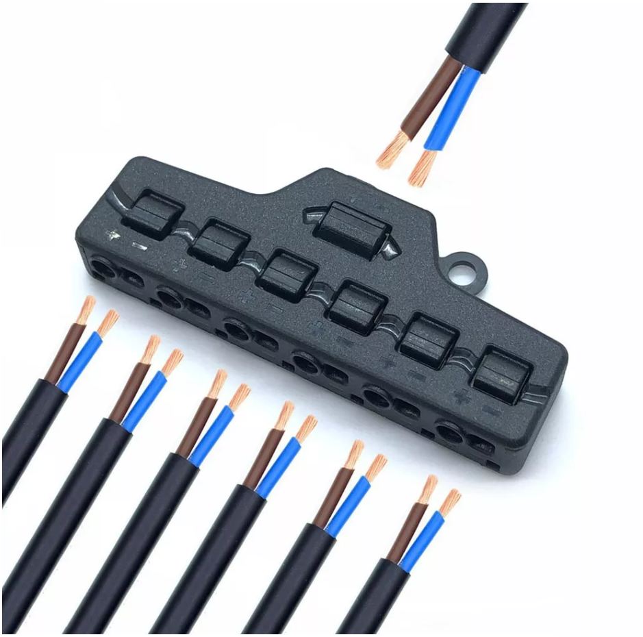 ADAPTER SZYBKOZŁĄCZKA ROZDZIELACZ SPLITTER 1 - 6 DO LED