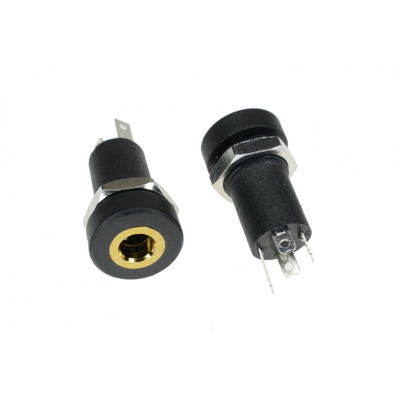 GNIAZDO MINI JACK 3,5 MM DO OBUDOWY 4 PIN x 2