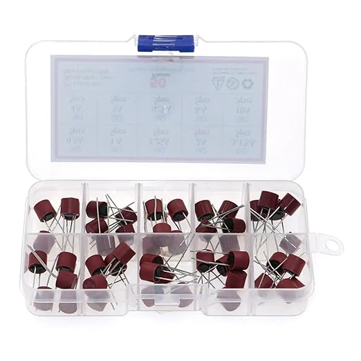 50 Sztuk ZESTAW BEZPIECZNIKÓW KUBKOWYCH ZWŁOCZNYCH 0,5A - 10A