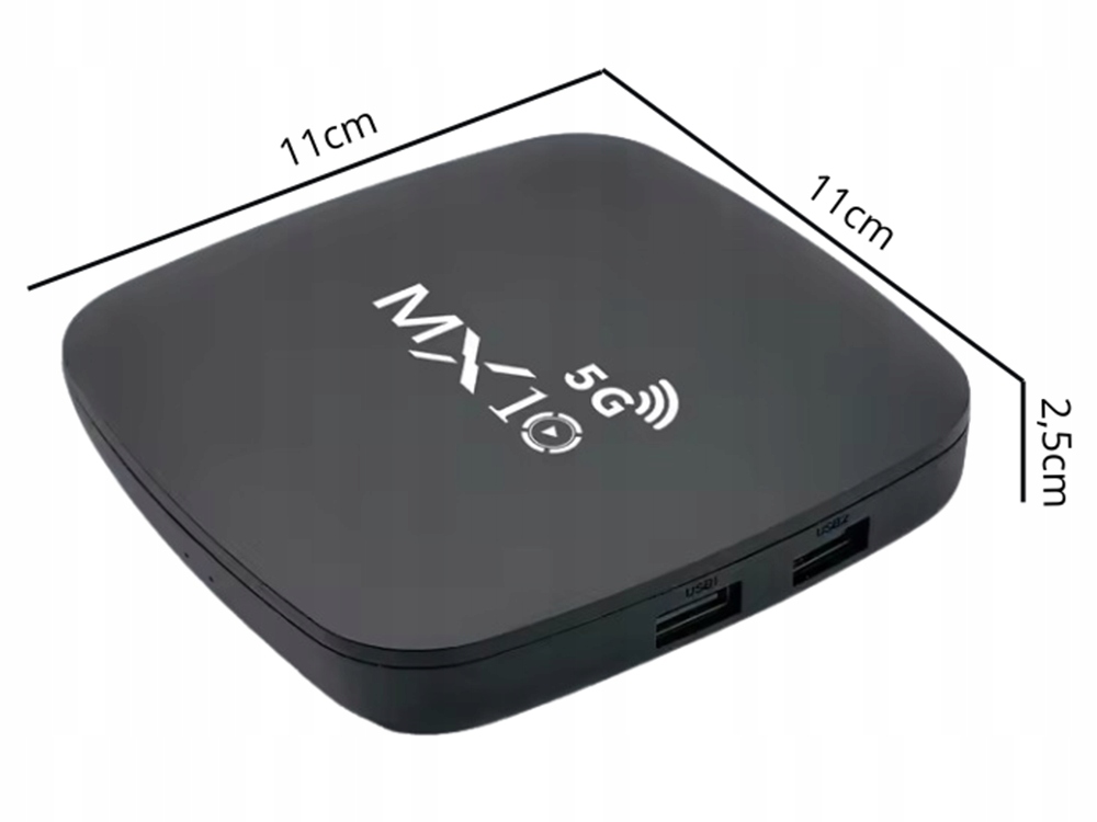 SMART TV BOX ODTWARZACZ MULTIMEDIALNY ANDROID 4K WIFI 5G 2/16GB ULTRA HD