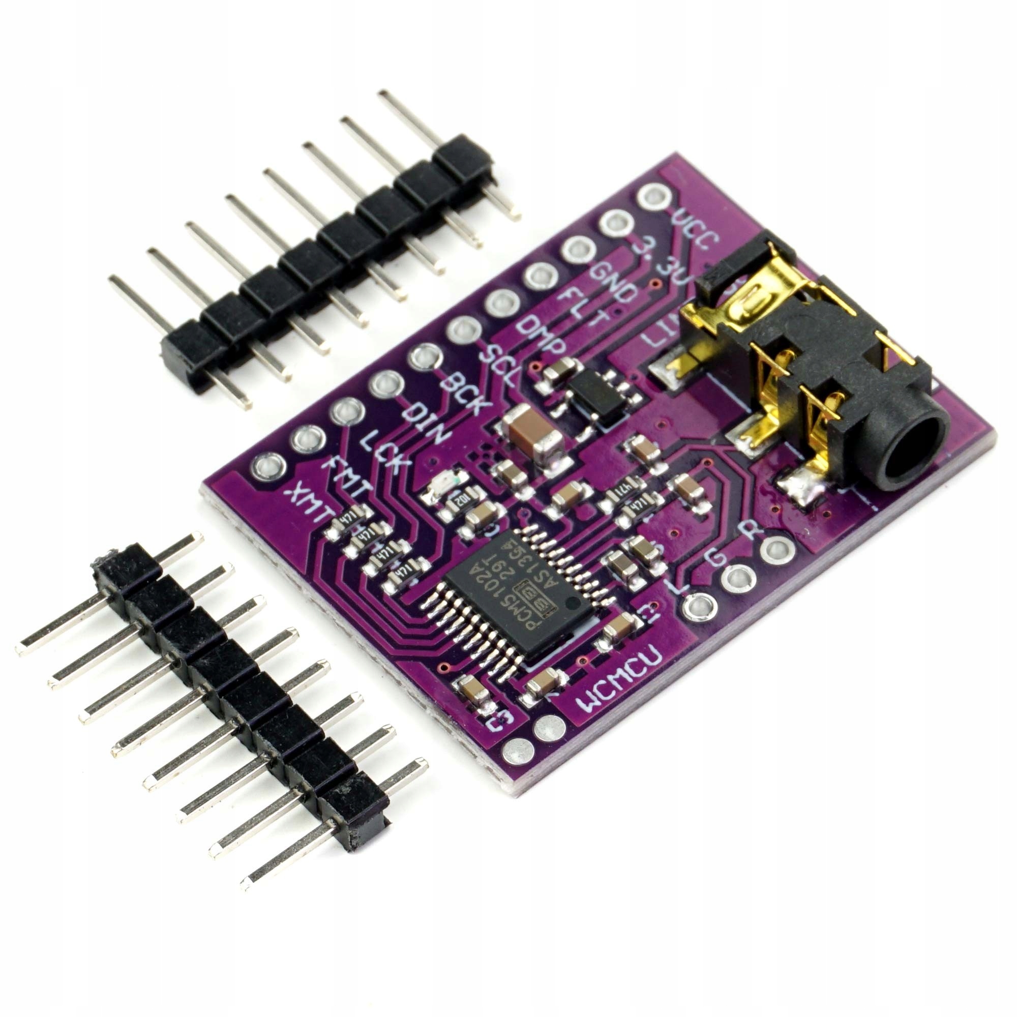 MODUŁ PCM5102A DEKODER AUDIO STEREO DAC KONWERTER I2S 3,3V 5V