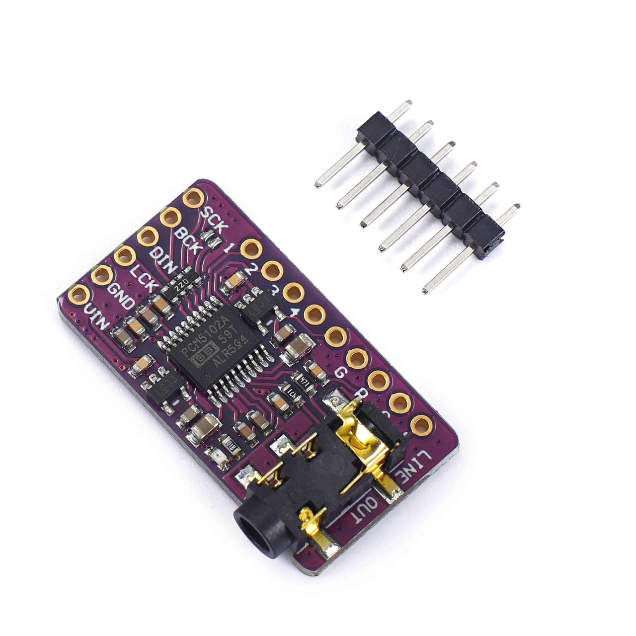 MODUŁ PCM5102A DEKODER AUDIO STEREO DAC KONWERTER I2S 3,3V 5V