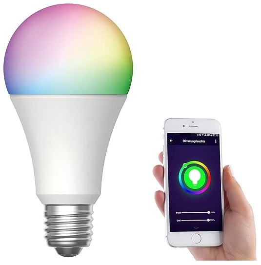 ŻARÓWKA LED E27 RGB CCT 9W BLUETOOTH TUYA SMART INTELIGENTNA HALOGENOWA