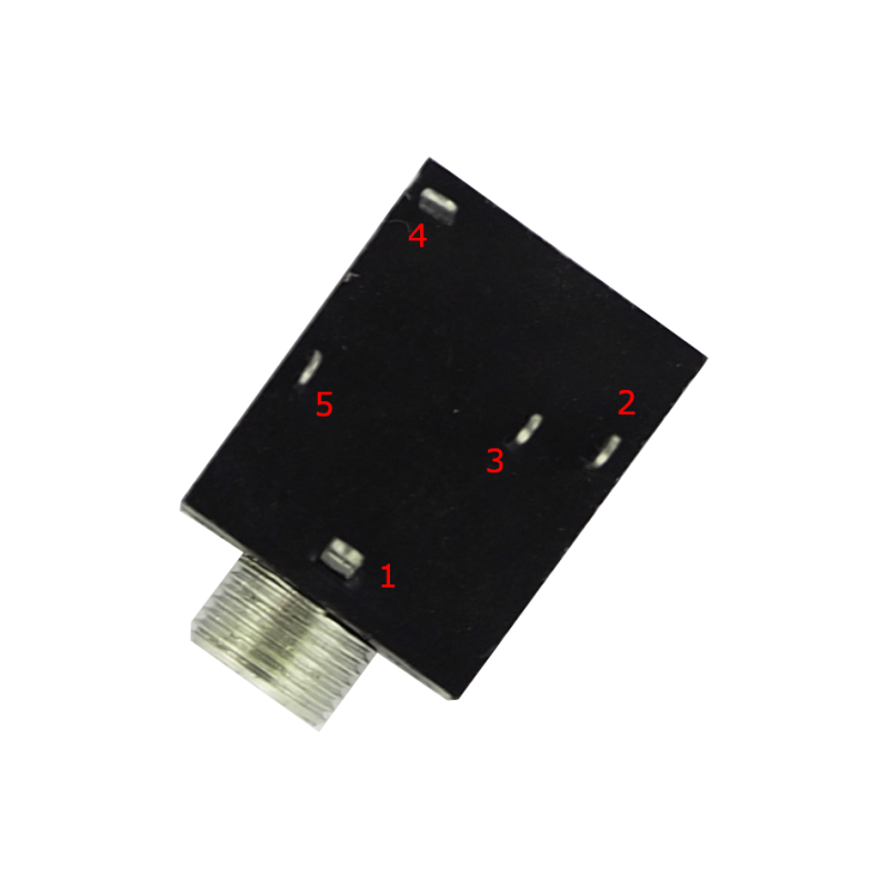 2 Sztuki GNIAZDO MINIJACK 3,5MM Z WYŁĄCZNIKIEM 5PIN Z WYCISZENIEM GŁOŚNIKÓW