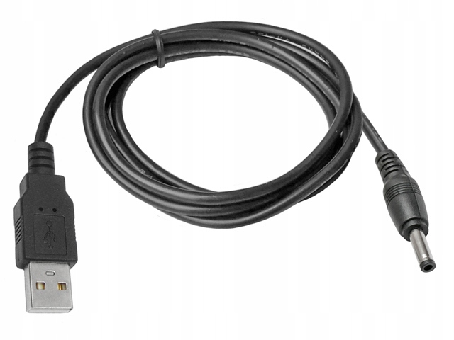 KABEL ZASILAJĄCY USB Z WTYKIEM DC 1,35 / 3,5 mm 1 Metr ŁADUJĄCY ŁADOWARKA