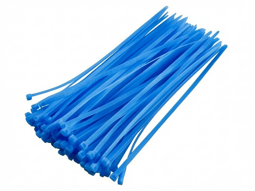 OPASKI ZACISKOWE KABLOWE 5mm x 200 TRYTKI TRYTYTKI 500 SZTUK NIEBIESKIE