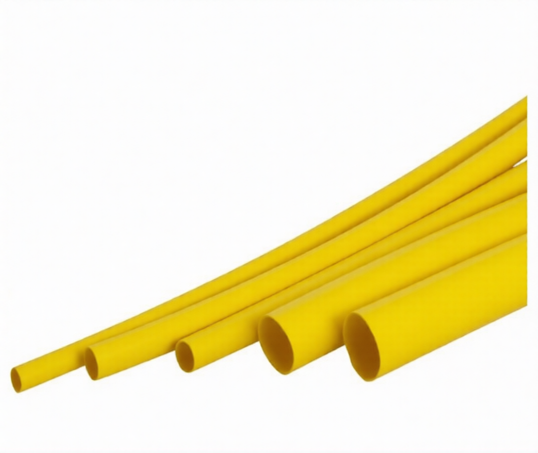 RURKA KOSZULKA TERMOKURCZLIWA ŻÓŁTA 5 mm / 2,5 mm 5 METRÓW